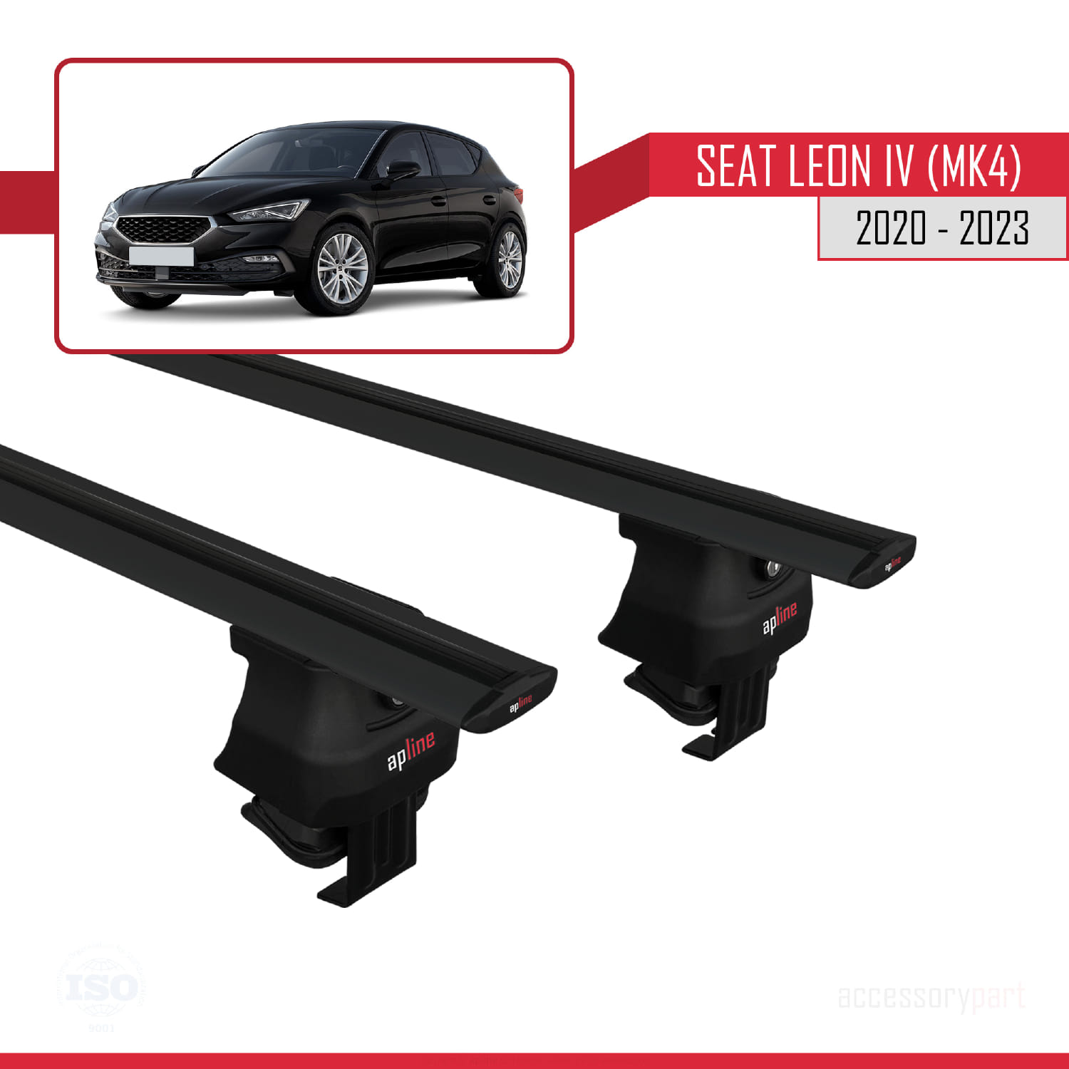  accessorypart Compatible avec Volkswagen Tiguan 2020-2023 Barres  de Toit Fly Modèle Railing Porte-Bagages de Voiture Gris